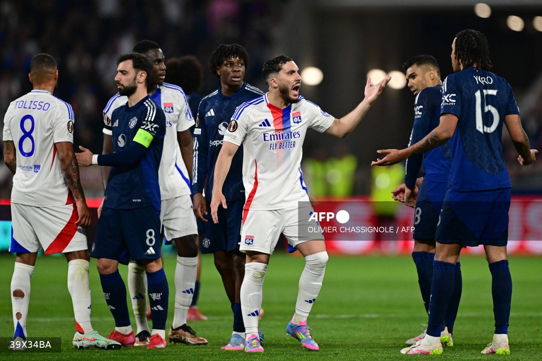 Ligue Europa: Lyon arrache le nul face à Manchester United dans un match fou