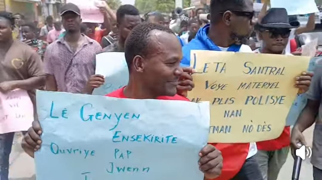 Manifestation contre l'insécurité à Ouanaminthe