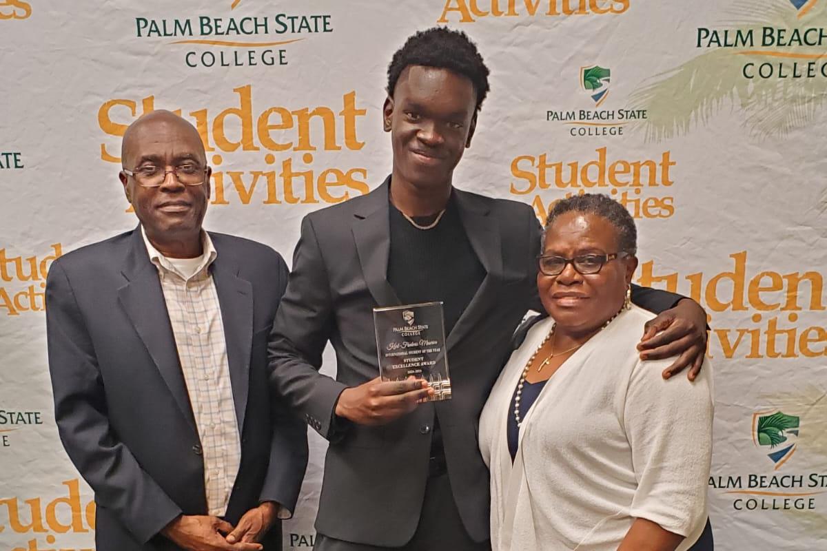 Karl-Frédéric Maurice distingué par le Palm Beach State College