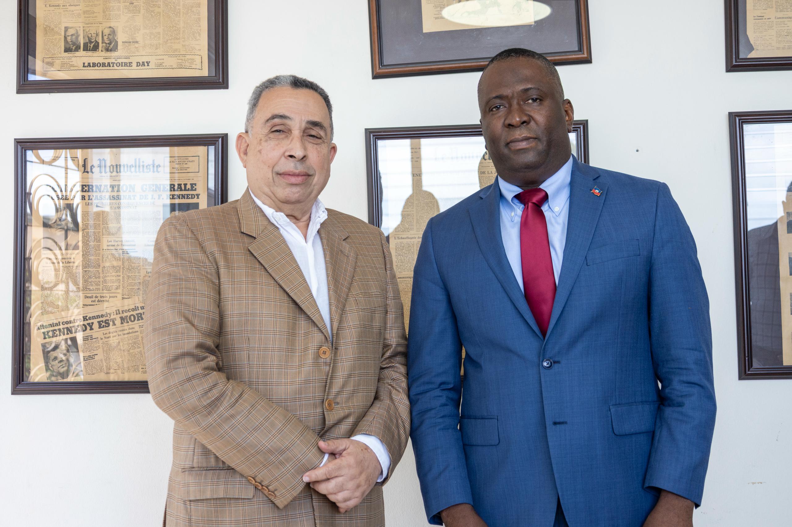 Le ministre Patrick Pélissier salue les 127 ans du Nouvelliste et fait le point sur la situation sécuritaire du pays