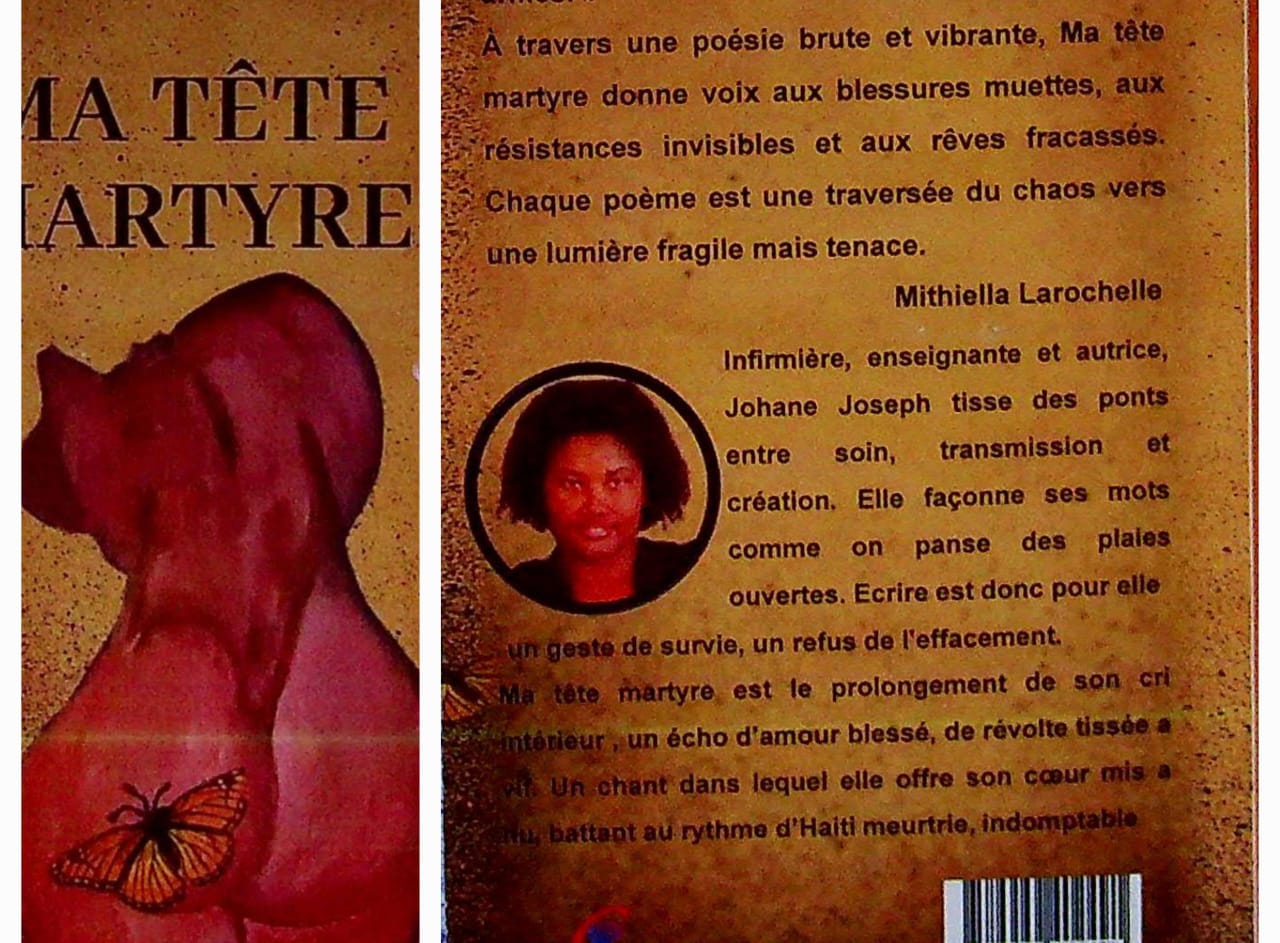 Quand la poésie saigne : Ma tête martyre de Johane Joseph