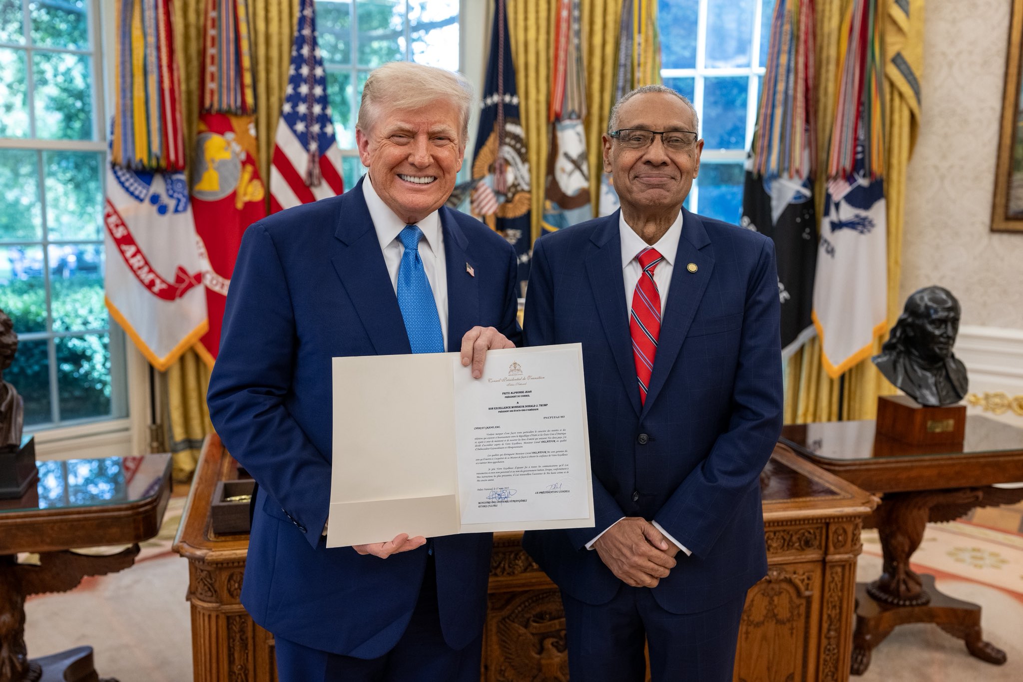 Ambassador Lionel Delatour Officially Accredited to President Trump