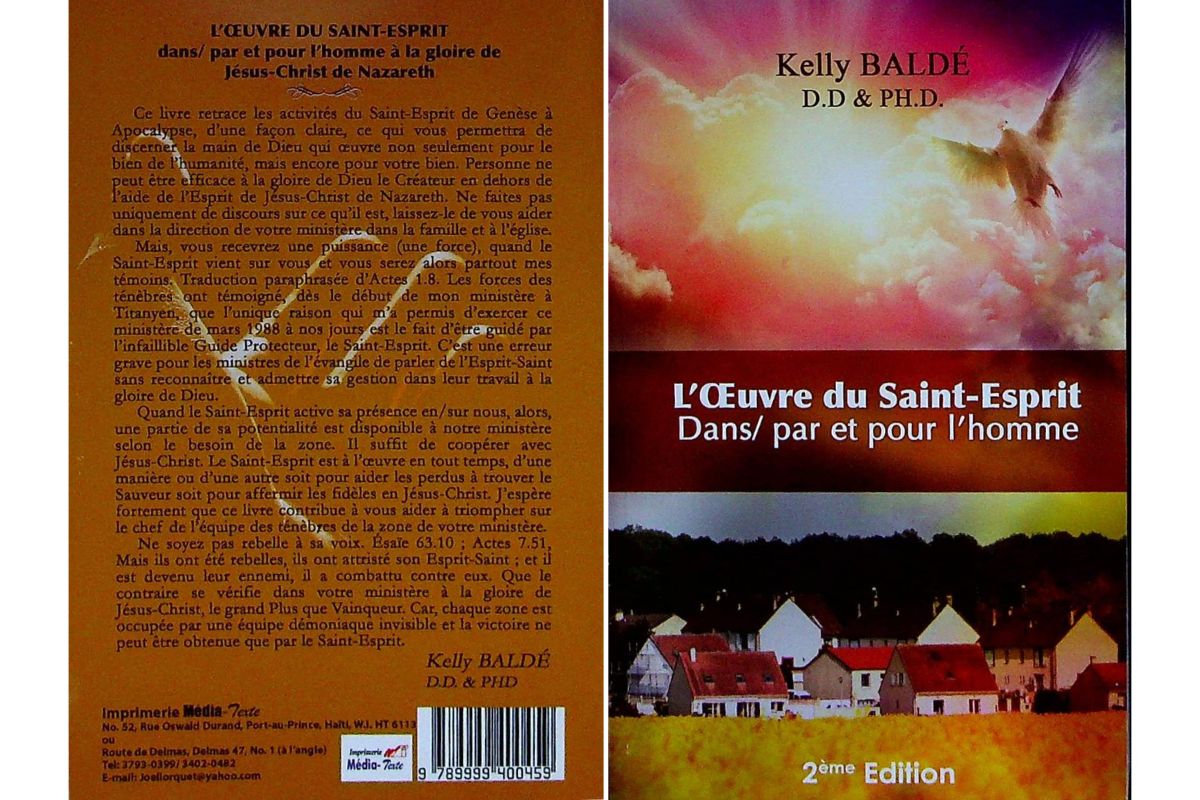 « L’Œuvre du Saint-Esprit » de Kelly Baldé en signature à Livres en folie