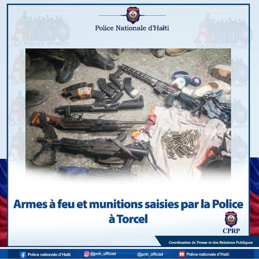 Tabarre : plusieurs bandits abattus, des armes saisies par la PNH