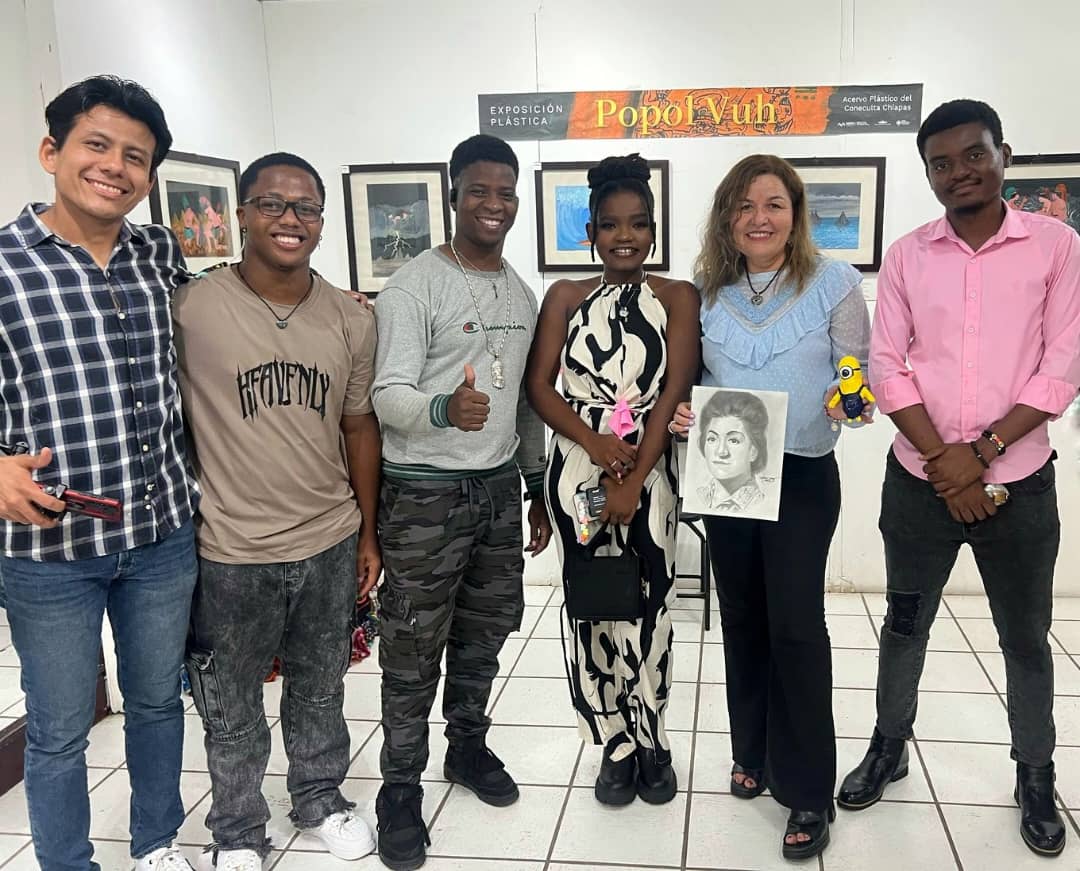 Trois jeunes Haïtiens brillent à Tapachula lors d’un atelier artistique