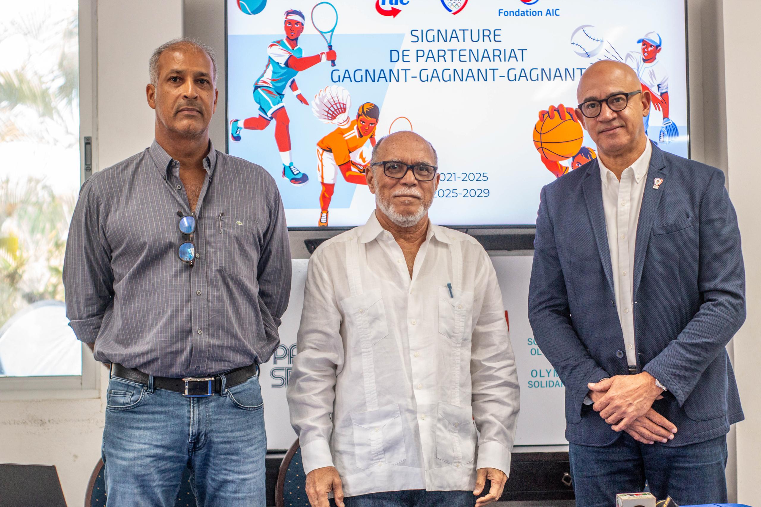 Partenariat entre AIC, la Fondation AIC et le Comité Olympique Haïtien jusqu'en 2029