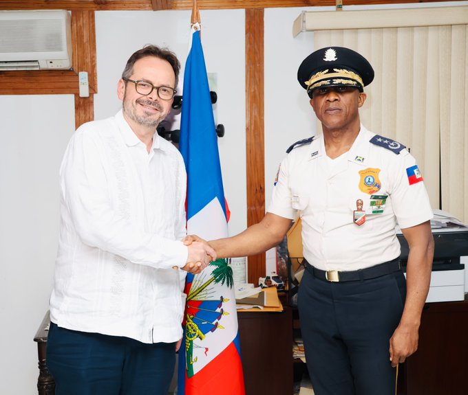 Rameau Normil rencontre le nouveau représentant de l’ONU en Haïti