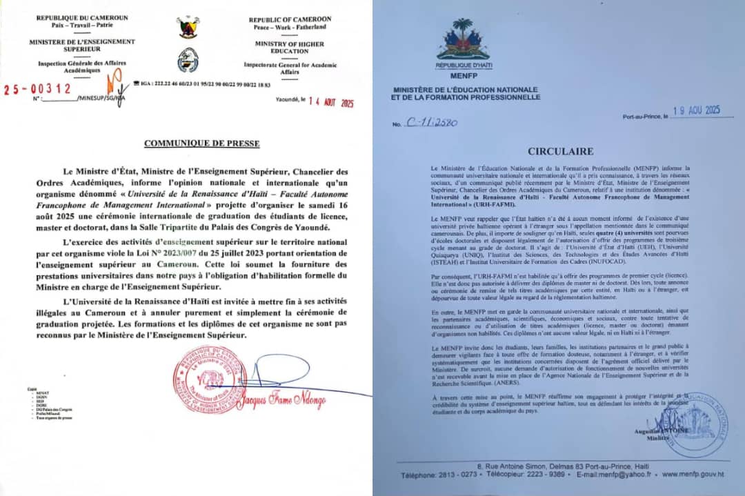 Le MENFP clarifie la situation de l’URH