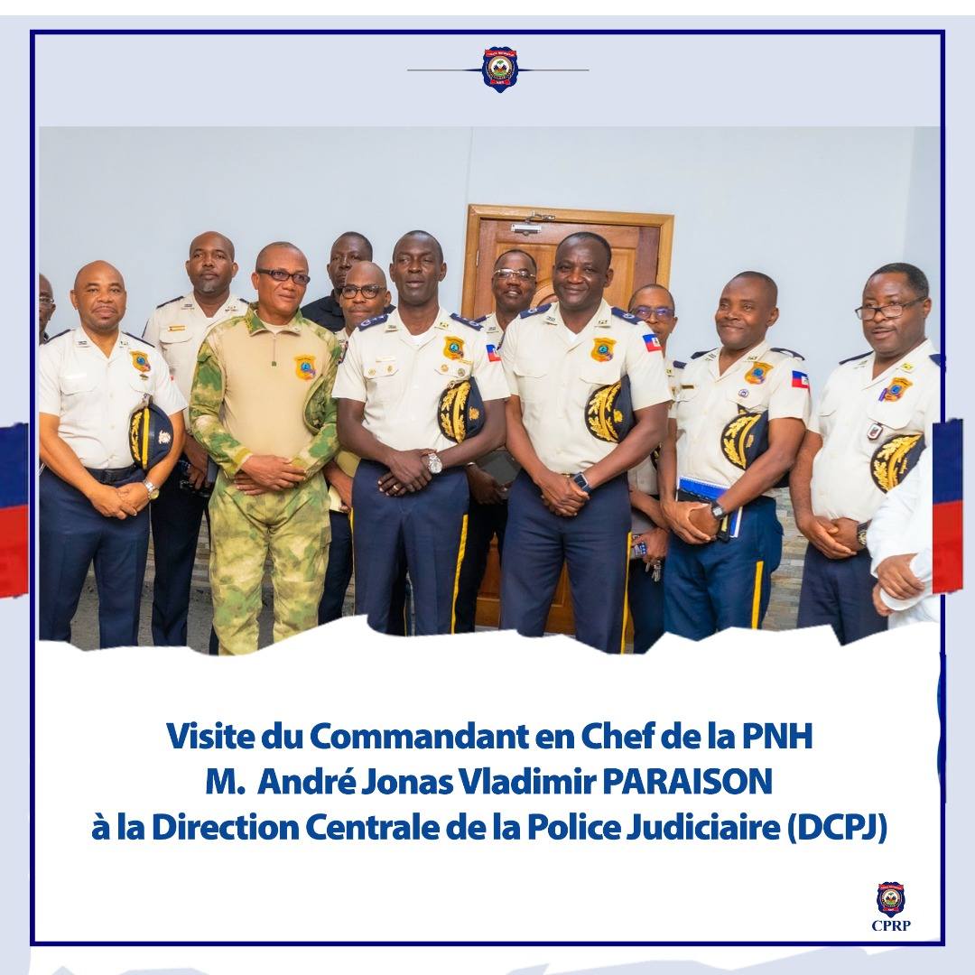 Visite stratégique du directeur général de la PNH à la DCPJ