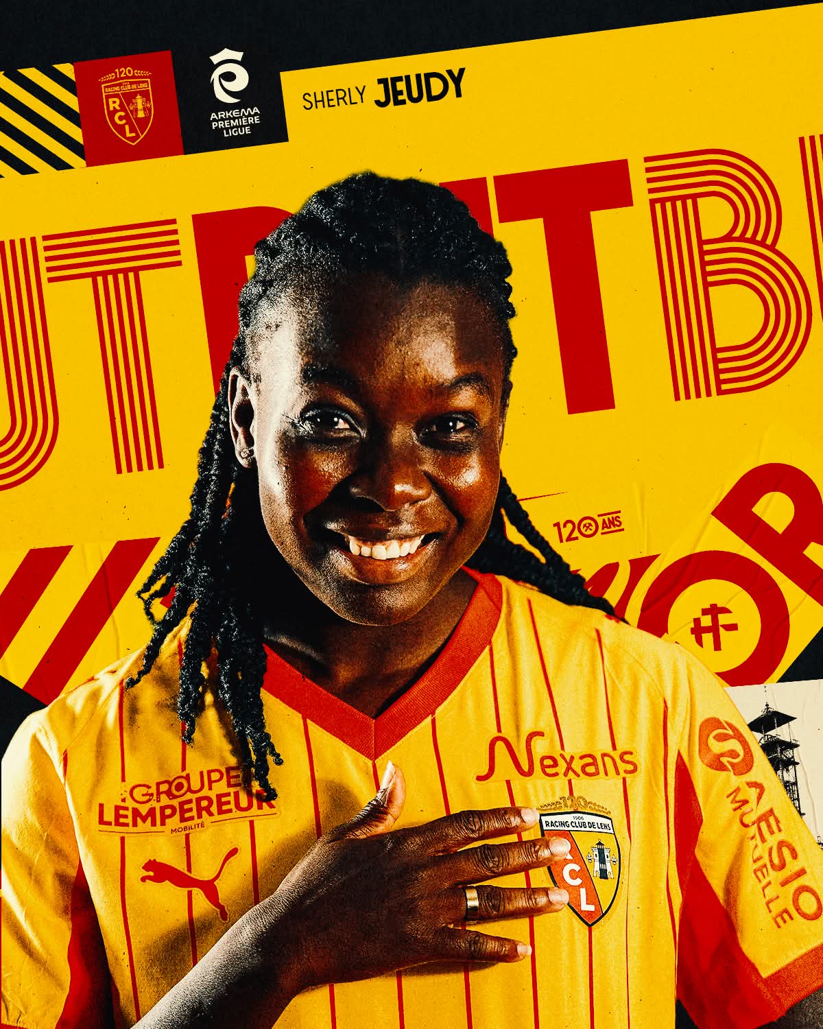 Buteuse contre le Paris Saint-Germain, Sherly Jeudy entre dans l’histoire du Racing Club de Lens