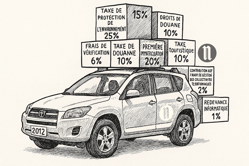 La douane donne des explications sur la taxation des véhicules importés