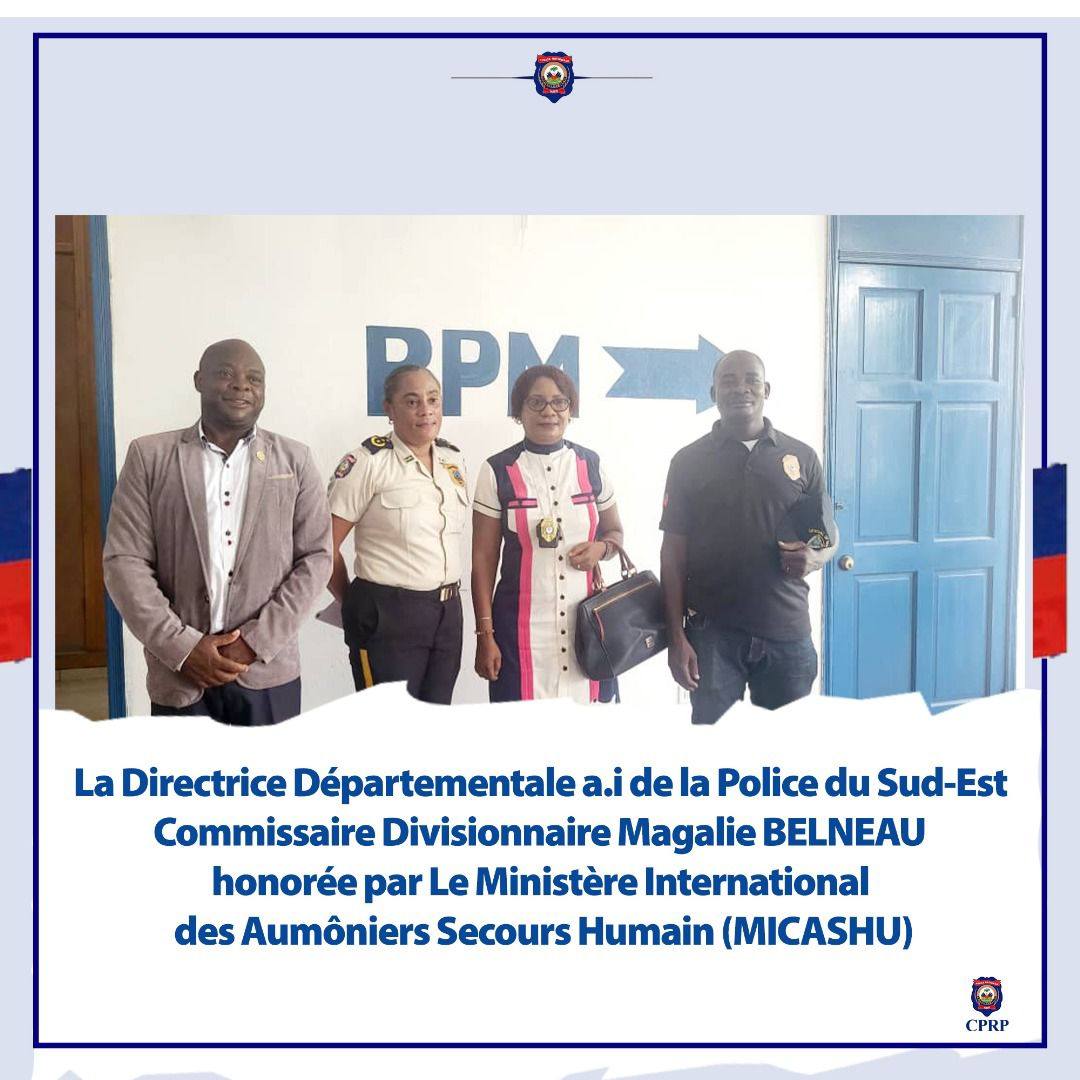 Sud-Est : La commissaire Magalie Belneau honorée pour son engagement communautaire 