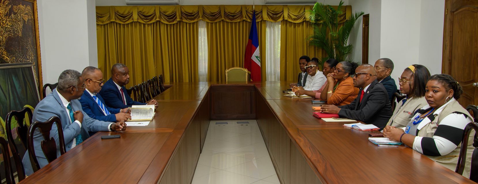 Lutte contre le VIH/SIDA : Louis Gérald Gilles s’entretient avec une délégation de l’ONUSIDA