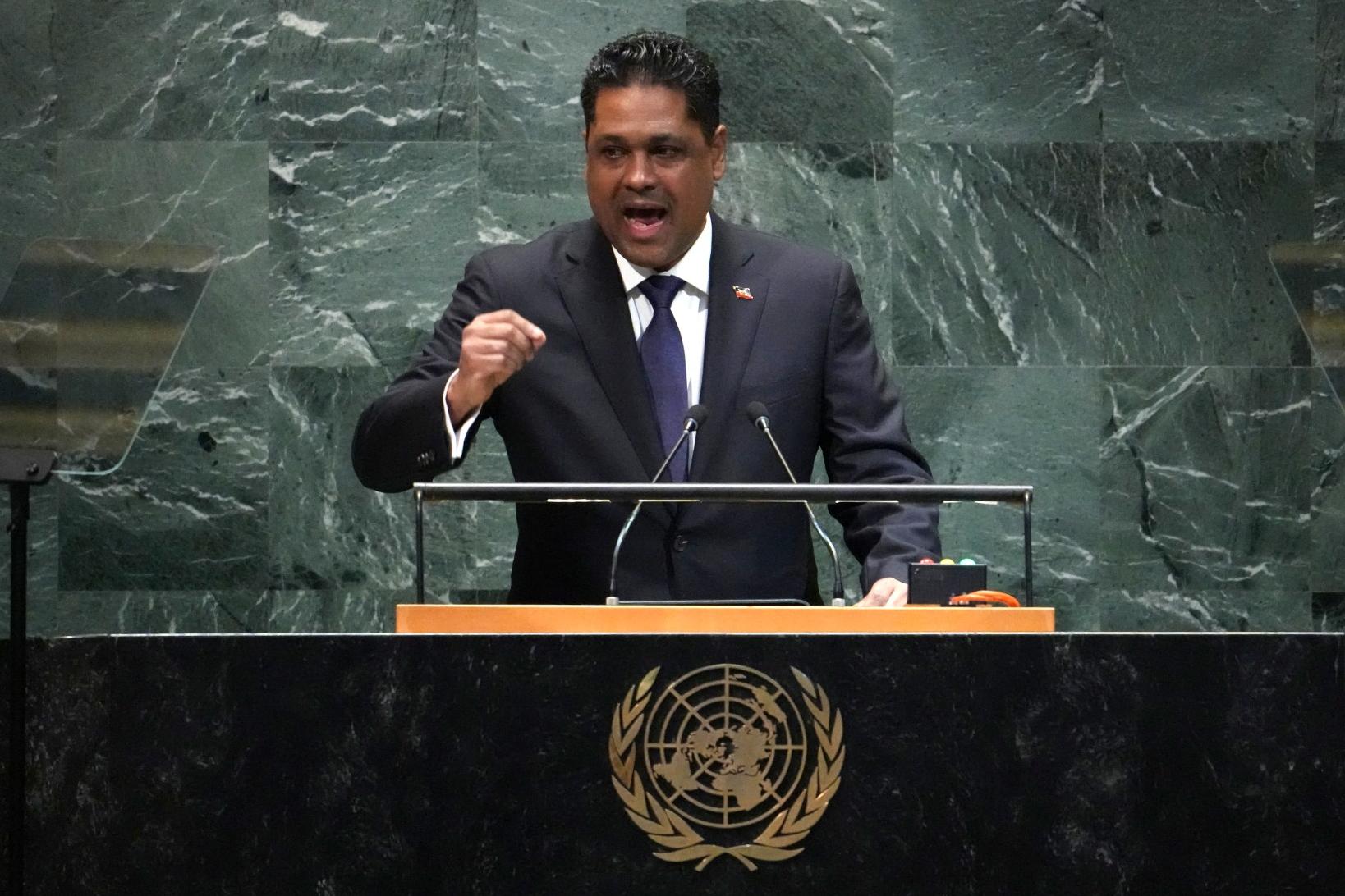 Laurent Saint-Cyr Addresses the 80th United Nations General Assembly