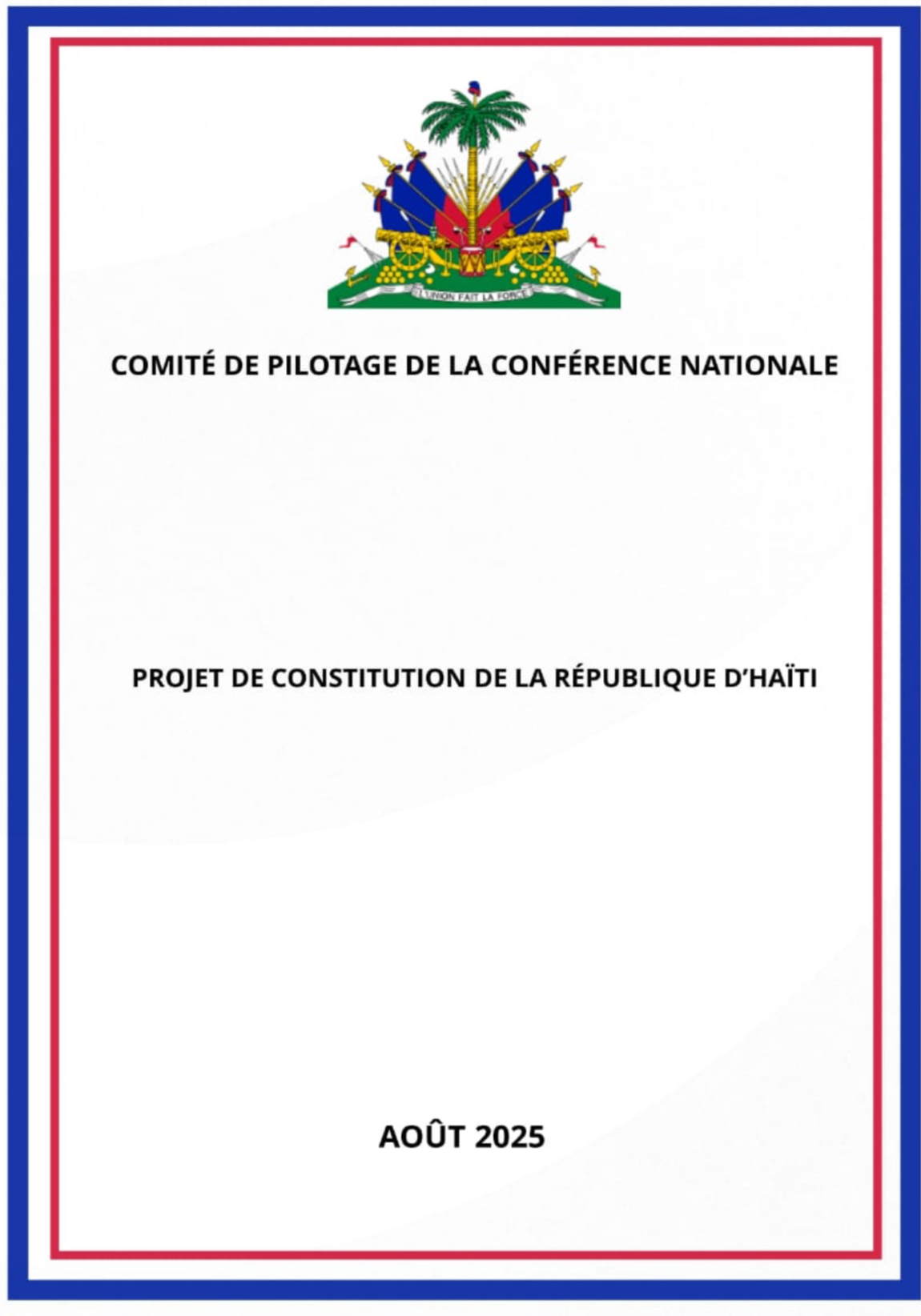 Le CPT abandonne sur la pointe des pieds son projet de nouvelle Constitution...