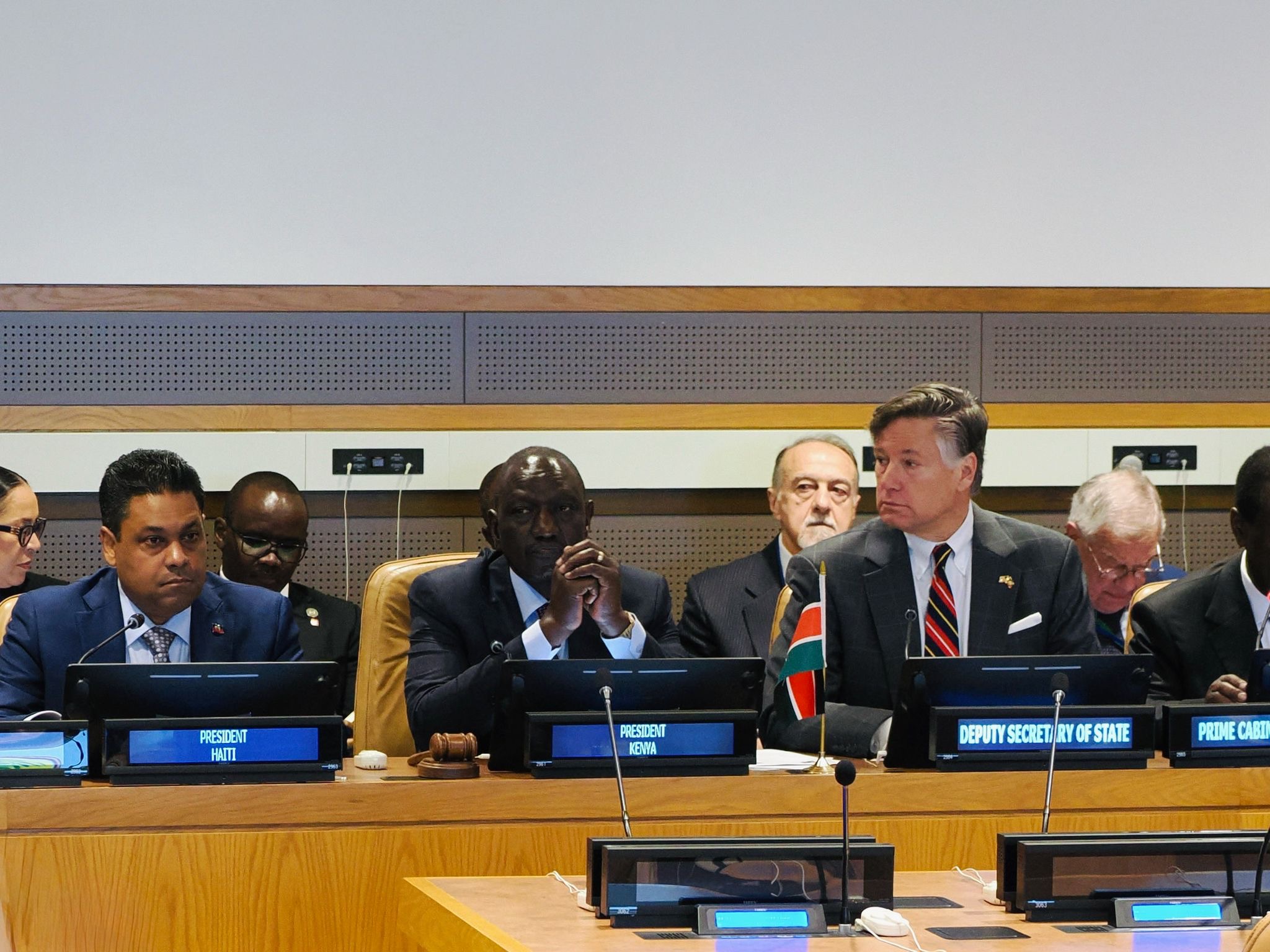 President Laurent Saint-Cyr Delivers Speech at New York Security Meeting