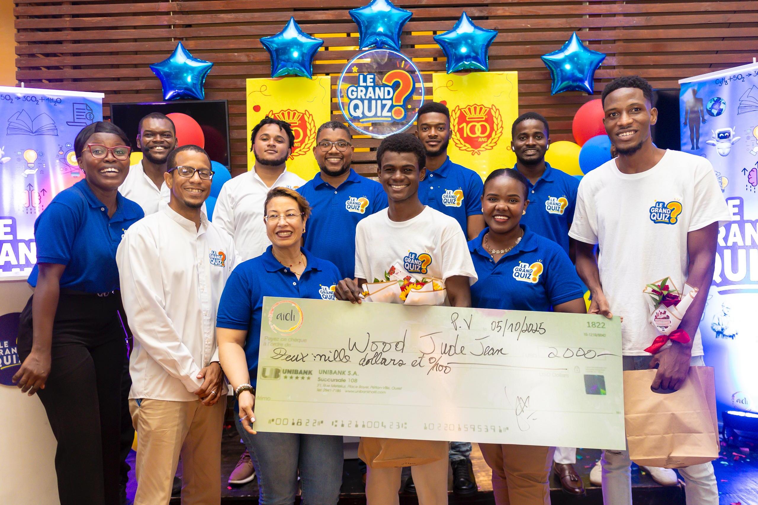 Wood Jude Jean, lauréat de la 1e édition du Grand Quiz