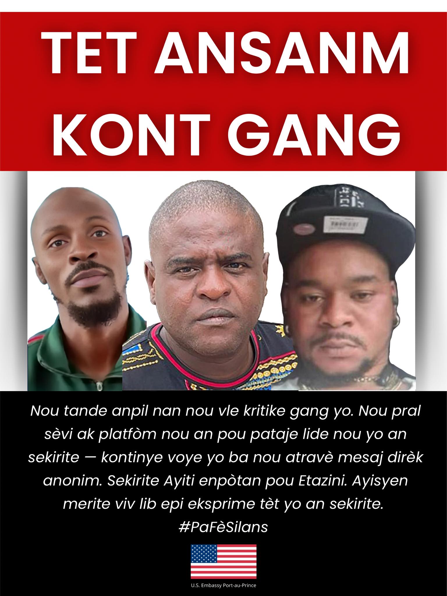 Offensive de l’ambassade américaine sur les réseaux sociaux contre les groupes criminels 