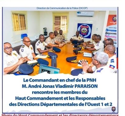 Réunion du haut commandement de la PNH autour de la sécurité