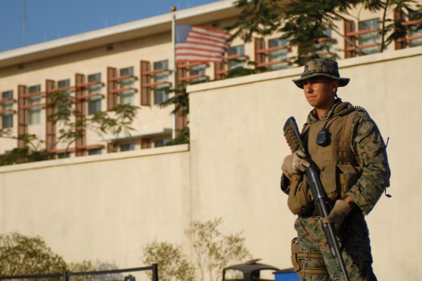 Des Marines en renfort pour sécuriser l’ambassade américaine