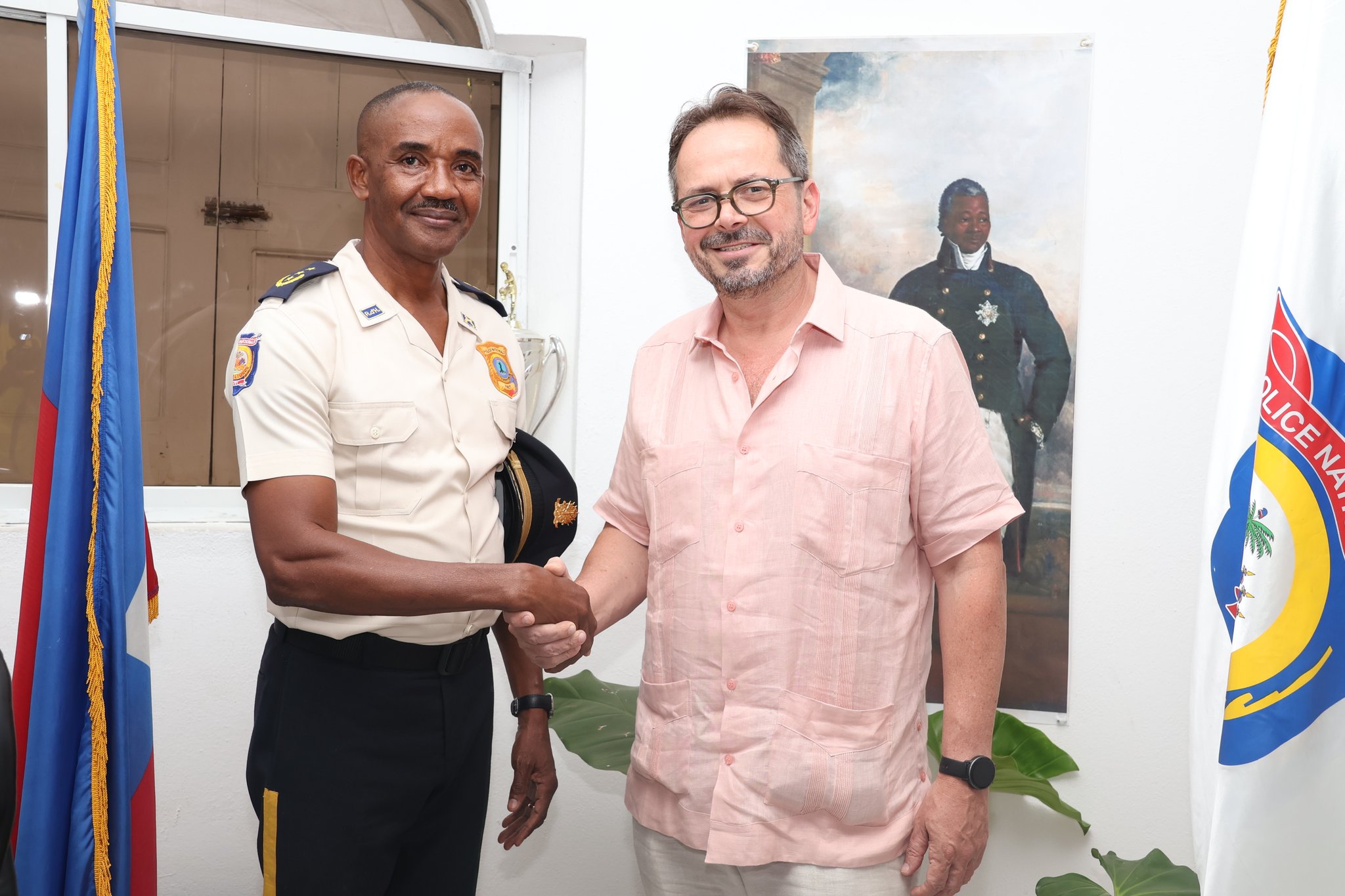 Visite du chef du BINUH à la Direction départementale Nord de la Police