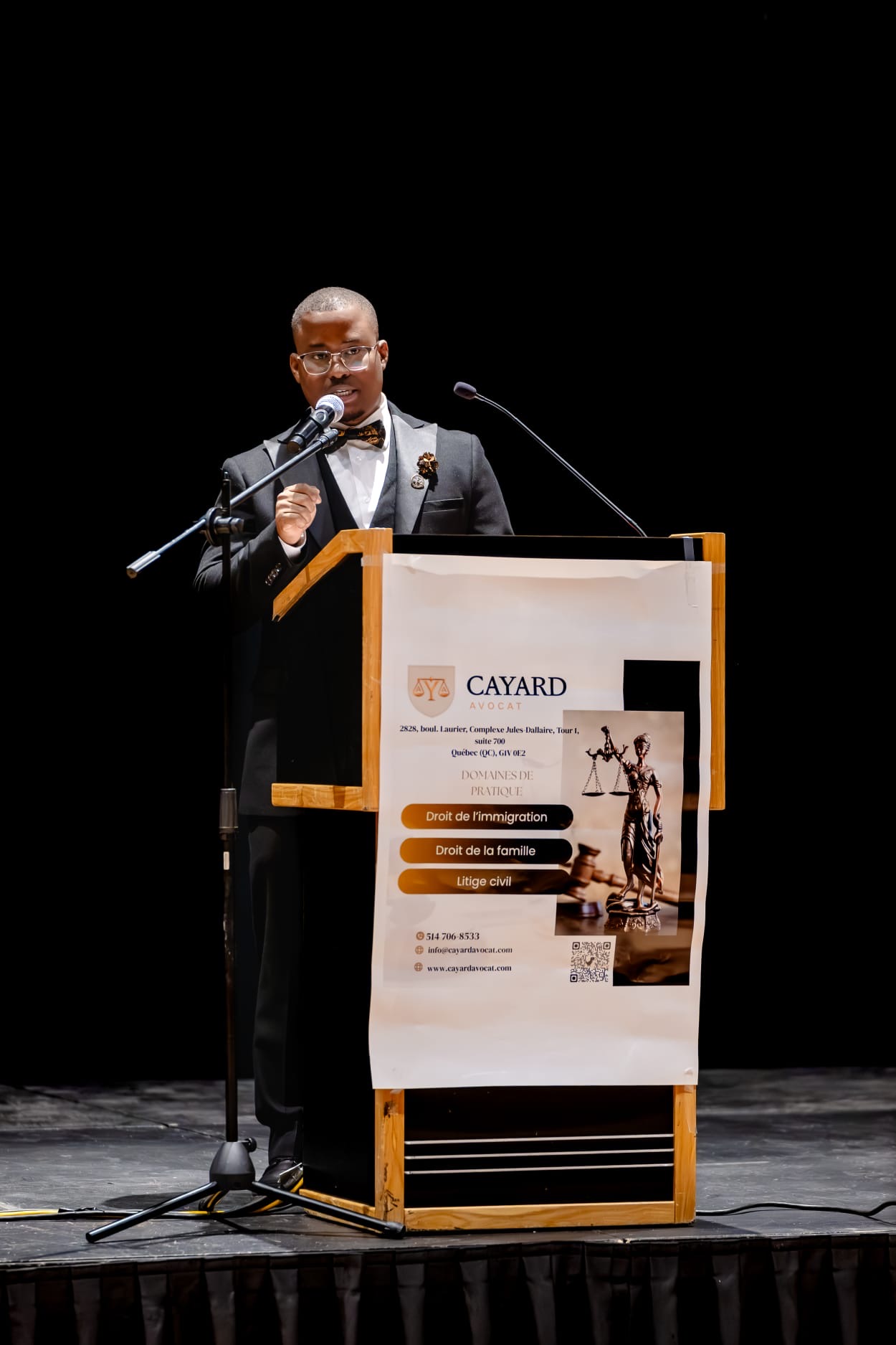 Me Marvel Joseph Cayard entre au barreau de Québec et ouvre son cabinet 