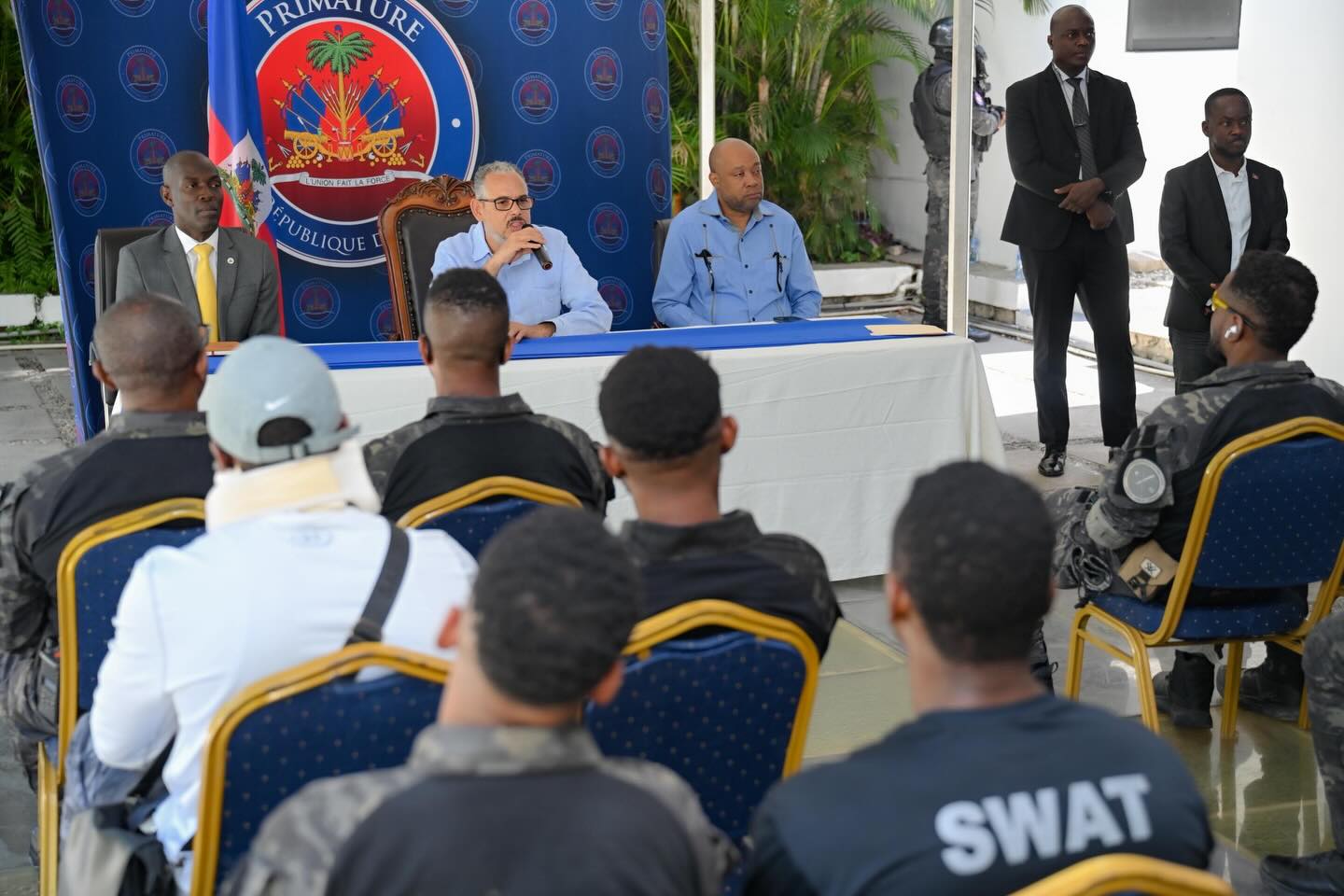 Le Premier ministre rencontre des unités spécialisées de la PNH 