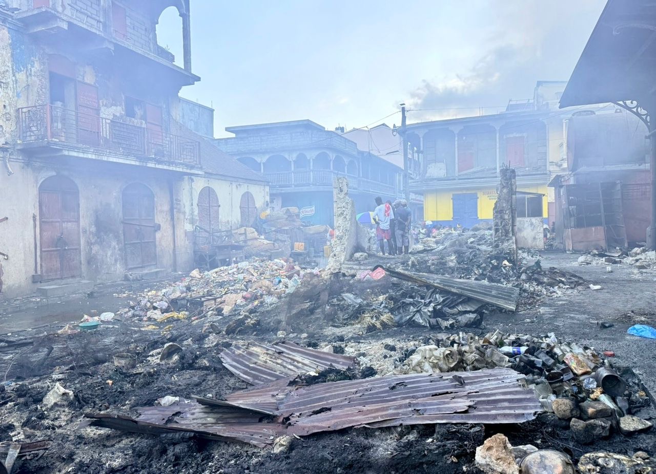 Un violent incendie ravage le marché Cluny au Cap-Haïtien