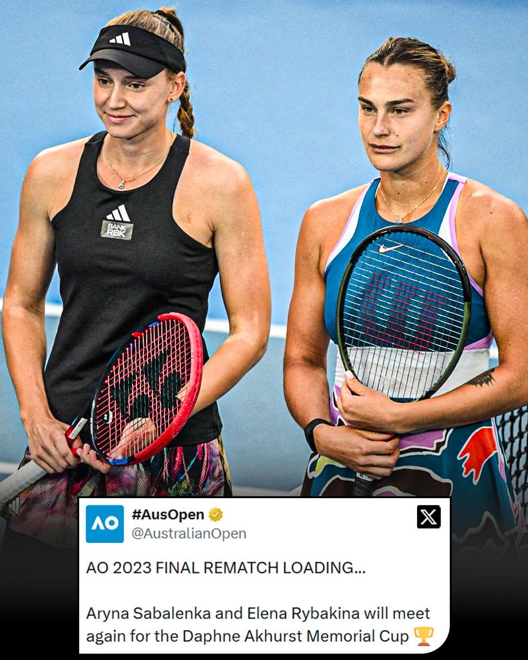 Open d'Australie: une finale Sabalenka-Rybakina, comme en 2023