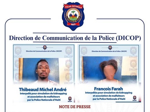 Simulation de kidnapping : trois individus arrêtés à Cayes-Jacmel