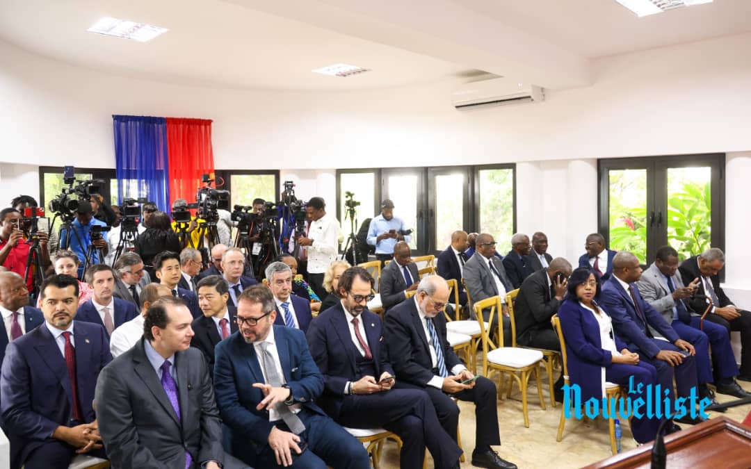 Cérémonie marquant la fin de mandat du Conseil présidentiel de transition (CPT) ce samedi 7 février à la Villa d'Accueil