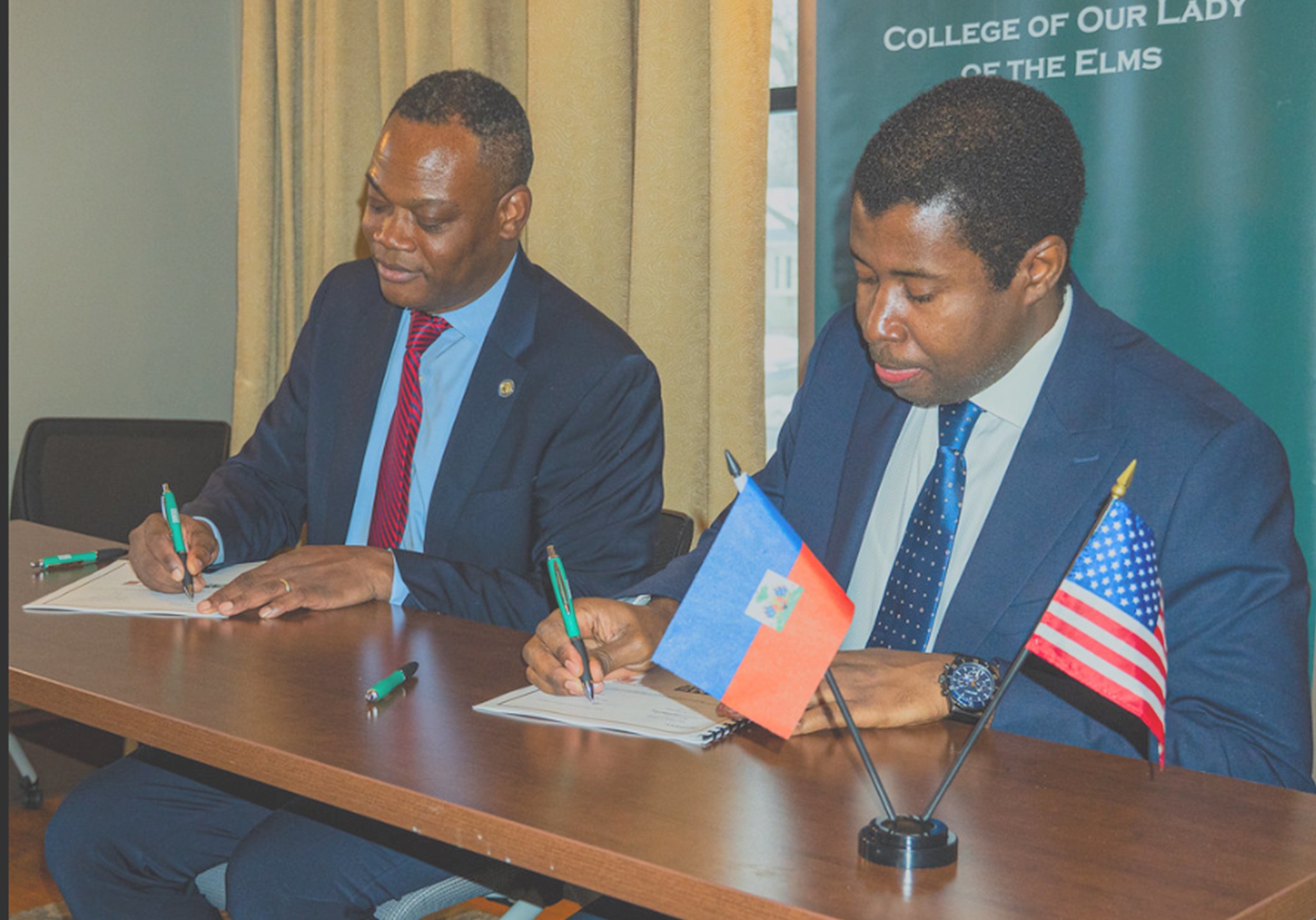 Signature d’un partenariat entre Elms College et l’UEH pour la formation des enseignants haïtiens
