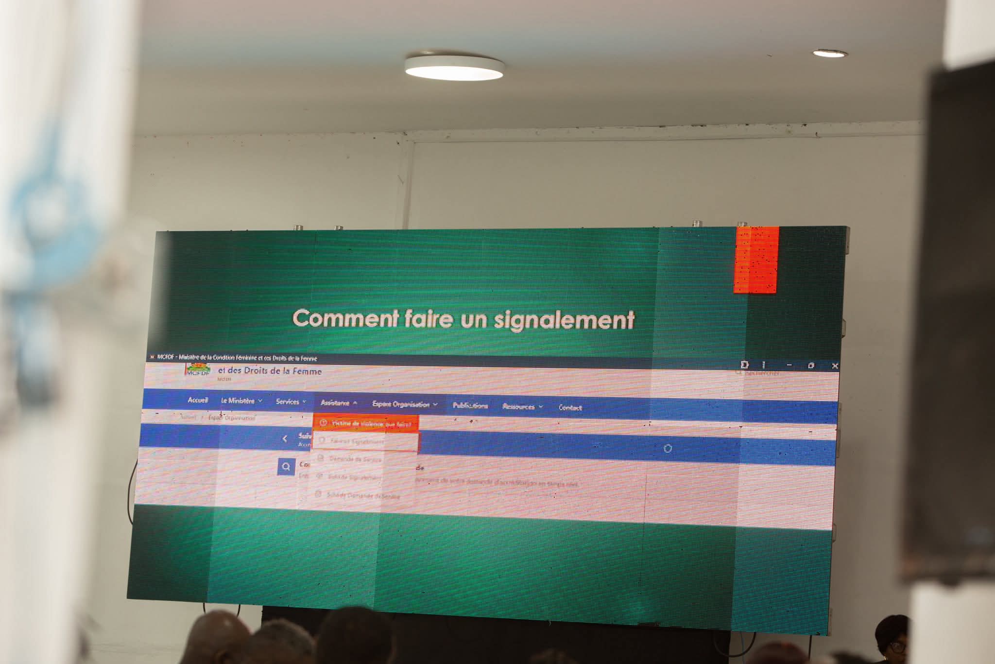 Le MCFDF relance son site web dédié aux droits des femmes