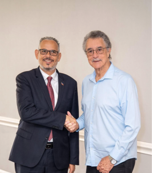 Fils-Aimé Holds Talks With CARICOM Eminent Persons Group Member Kenny Anthony