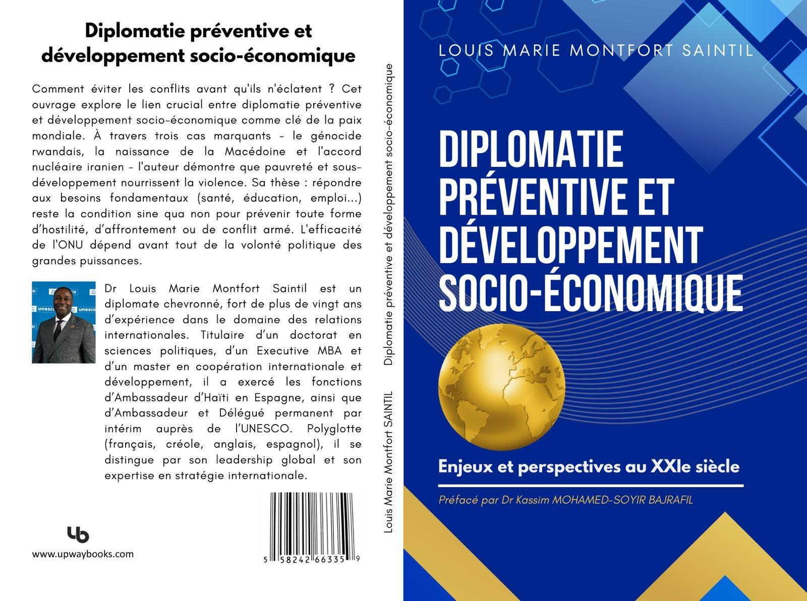Louis Marie Montfort Saintil publie un plaidoyer pour une diplomatie préventive