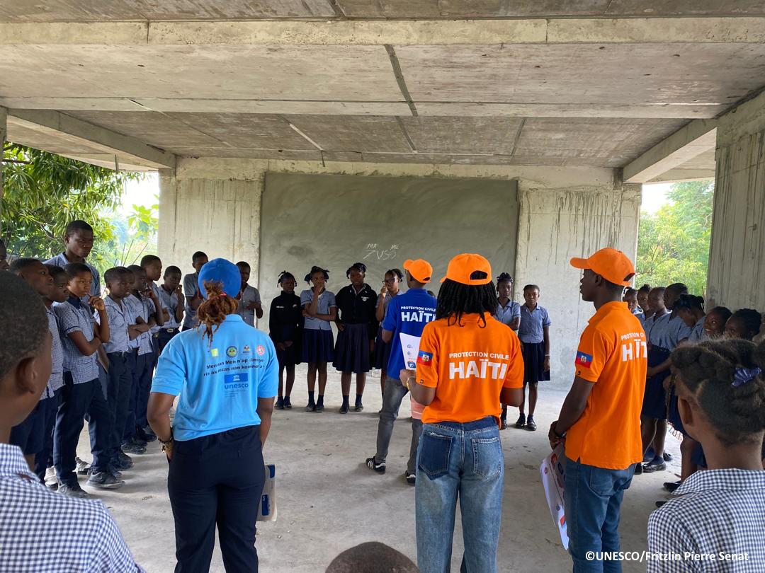Sud : l’UNESCO et la Protection civile sensibilisent des élèves aux risques sismiques