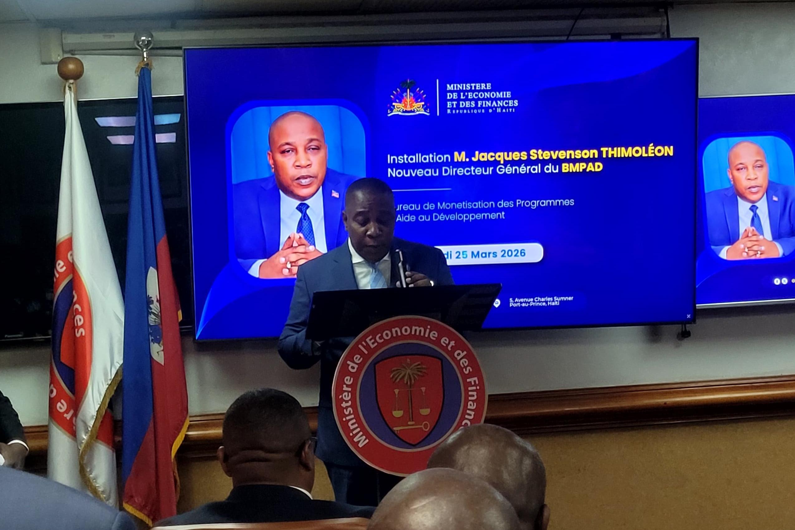 Installation du nouveau directeur général du BMPAD