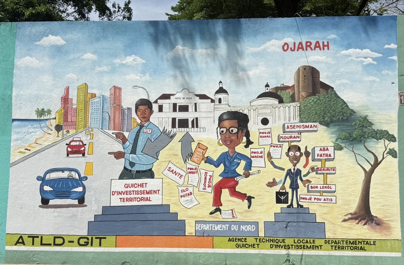 Cap-Haïtien : une fresque murale pour promouvoir les outils de la décentralisation territoriale