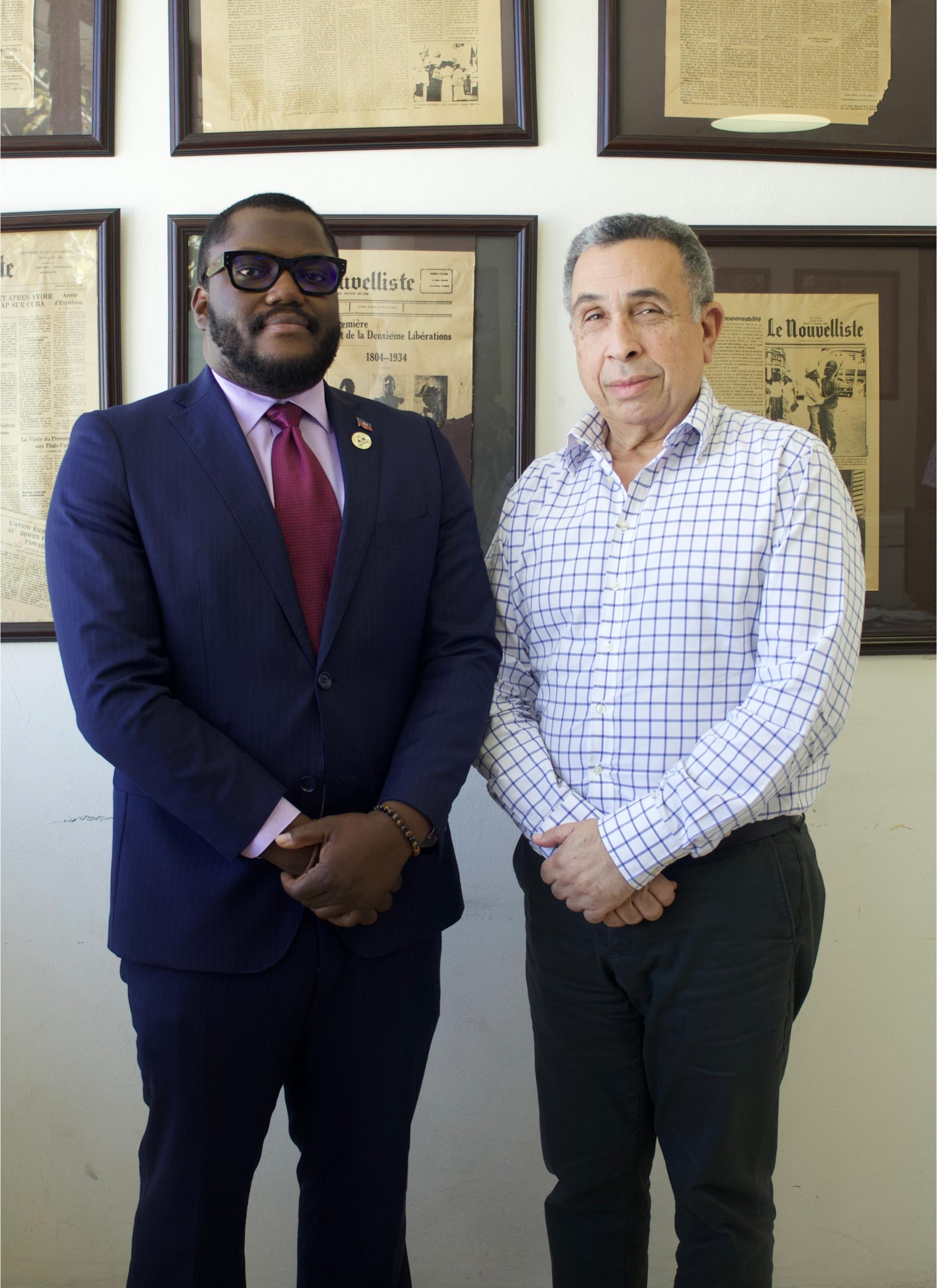 Visite du ministre l’Environnement Valéry Fils-Aimé au Nouvelliste