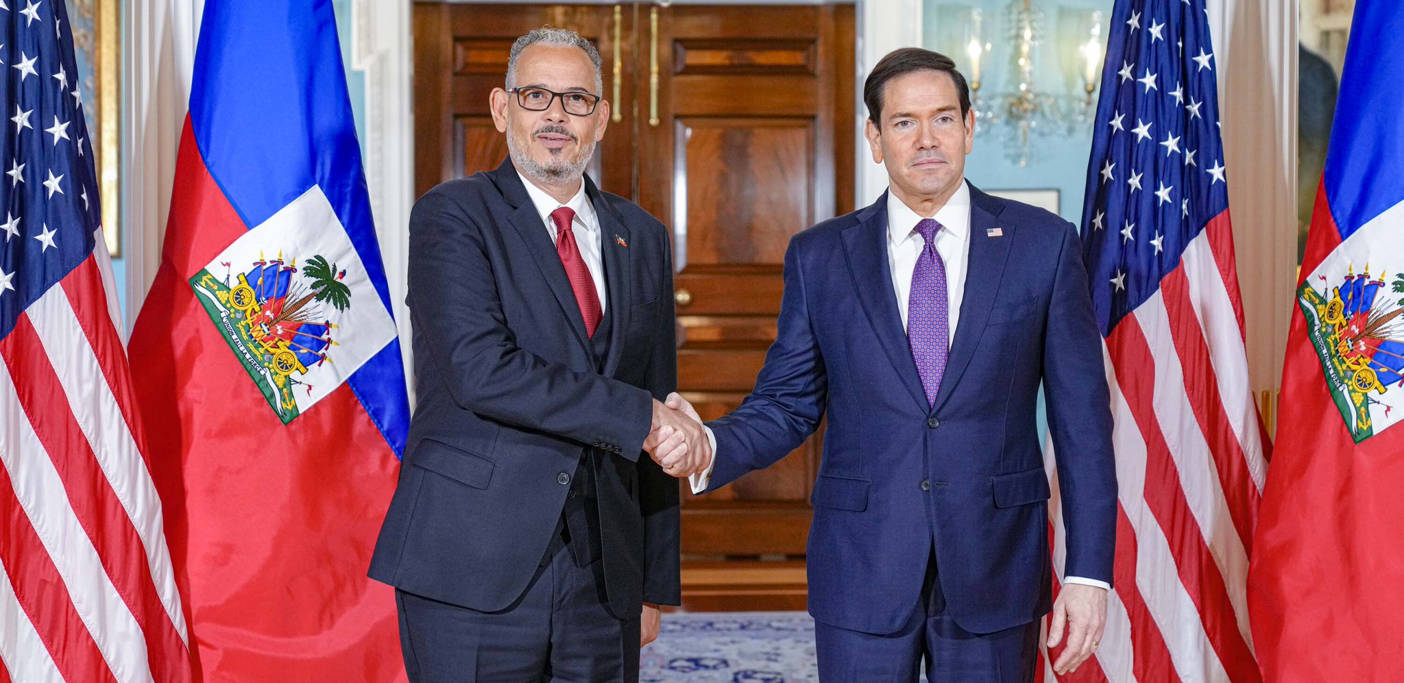 Le secrétaire d’État Rubio reçoit Fils-Aimé à Washington et salue les avancées sécuritaires en Haïti