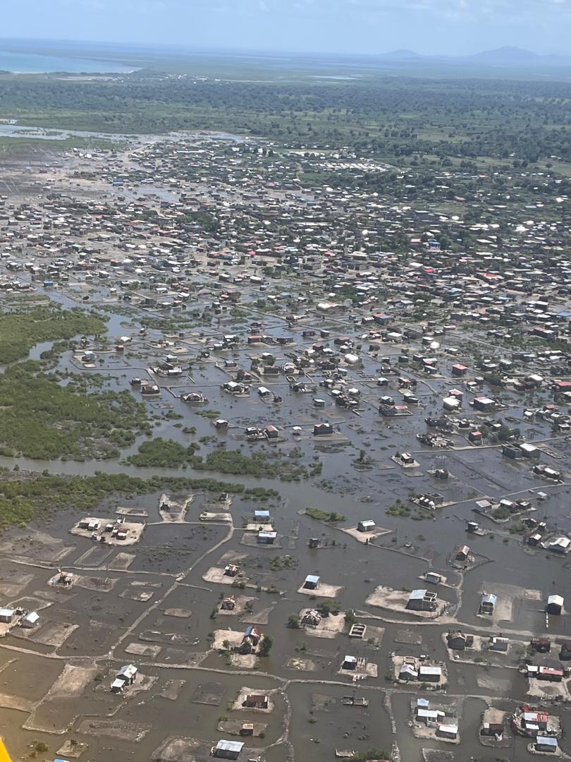 Vue aérienne sur la partie marécageuse de la ville du Cap-Haïtien 