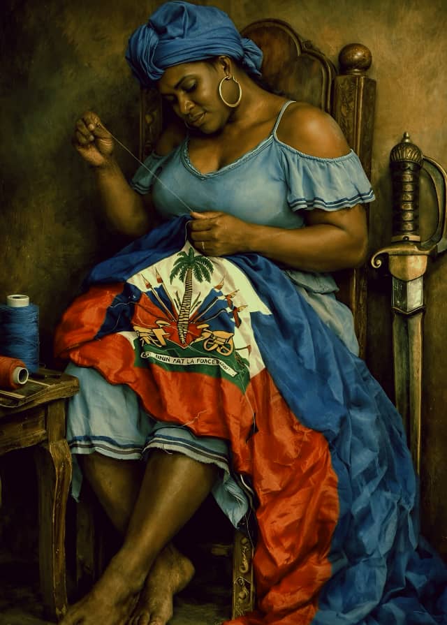 Hommage à Catherine Flon, mère du drapeau haïtien
