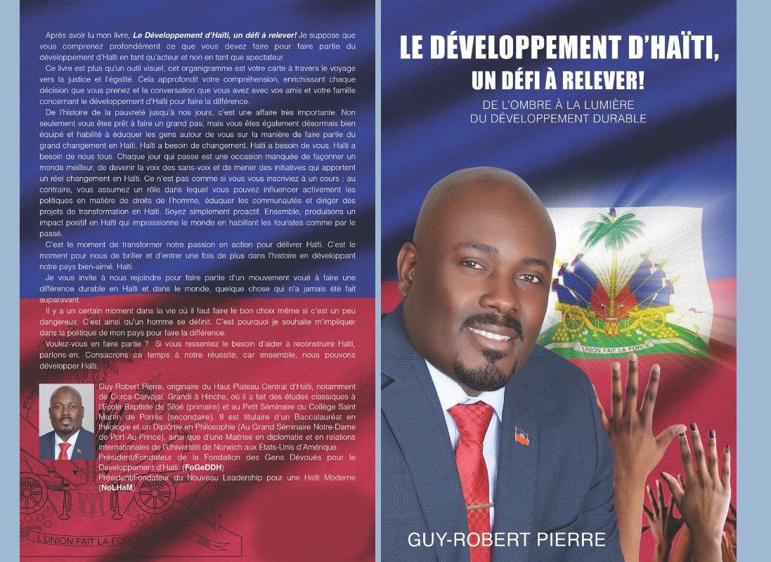 « Le développement d’Haïti, un défi à relever » de Guy-Robert Pierre à Livres en folie