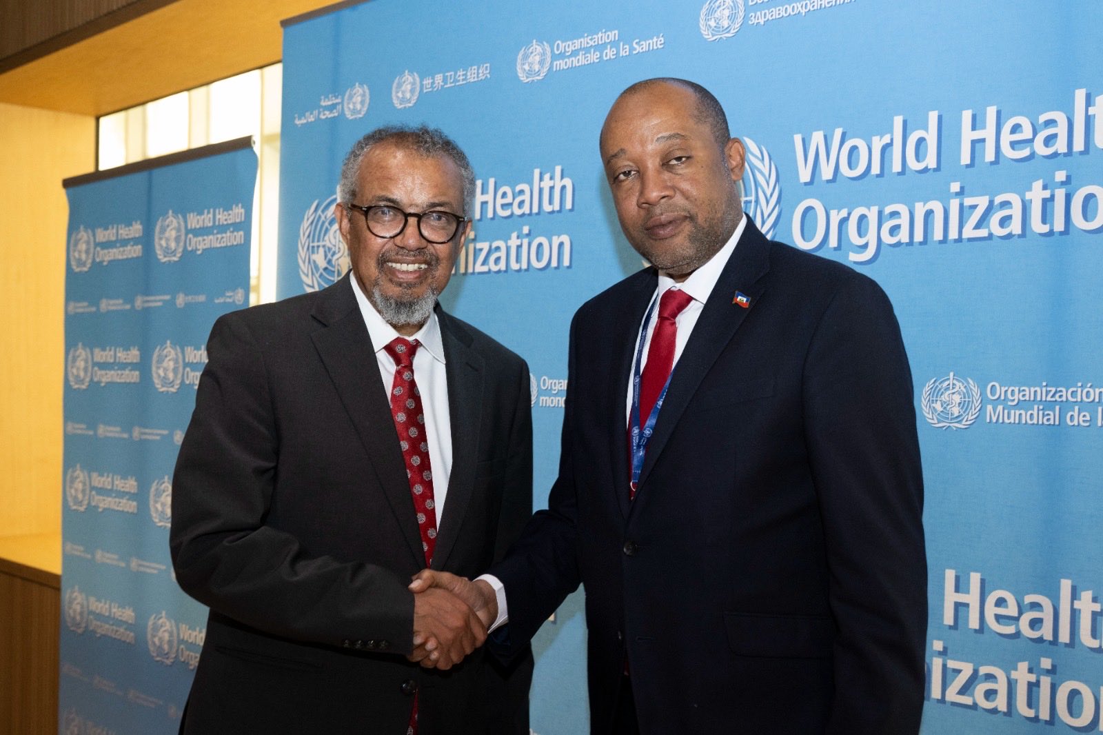 Echanges entre le directeur général de l’OMS et le ministre de la Santé sur la situation sanitaire en Haïti