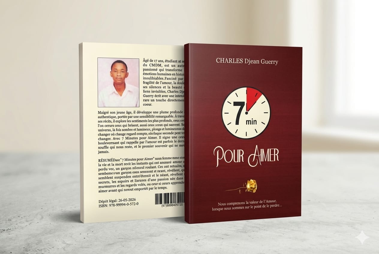 « 7 minutes pour aimer » : un livre de Charles Djean Guerry à Livres en folie