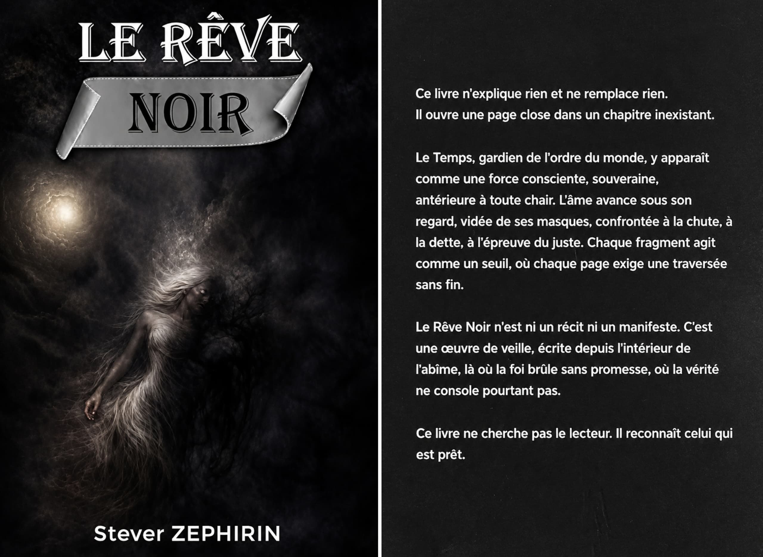 Le rêve noir : un voyage littéraire entre mysticisme et quête de sens signé Stever Zephirin