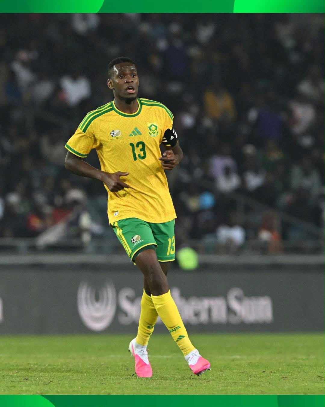 L’Afrique du Sud réduite à dix joueurs à la 49e minute de jeu