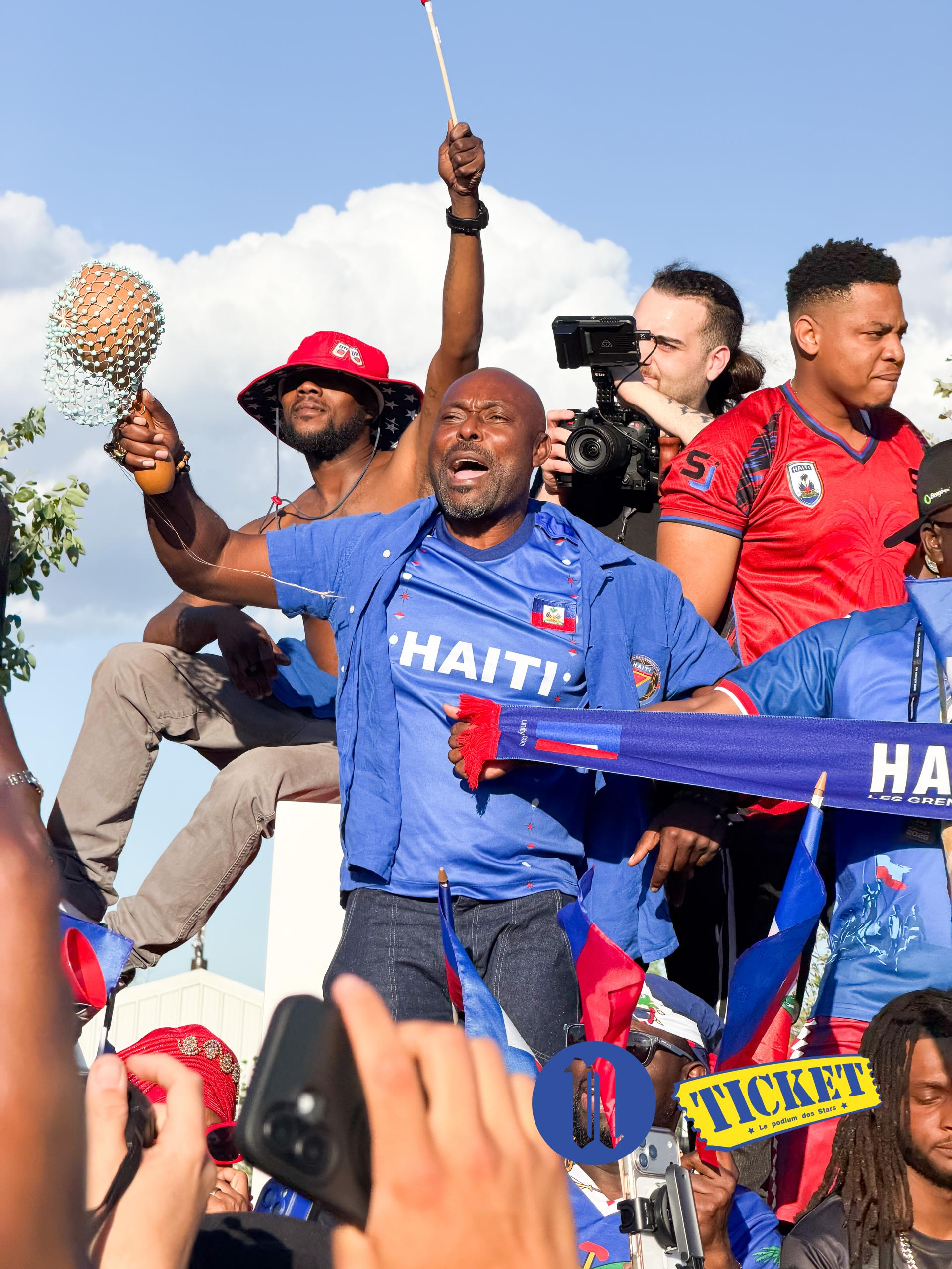 Philadelphie : supporters haïtiens et brésiliens dans les tribune