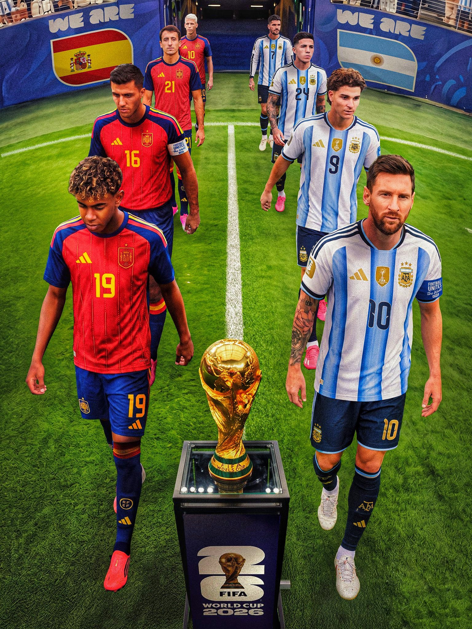 L'Argentine domine l'Espagne