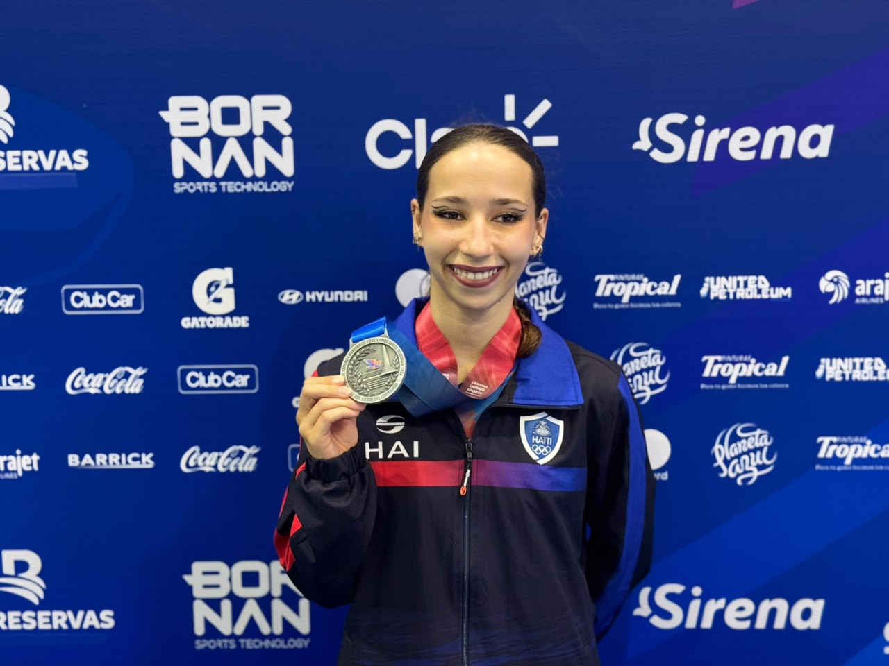 Valentina Francesca Lalanne gagne la médaille d'argent pour Haïti
